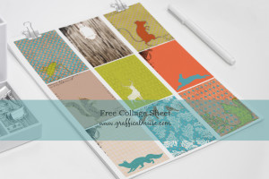 Free Printable Collage Sheet - Woodland Creatures