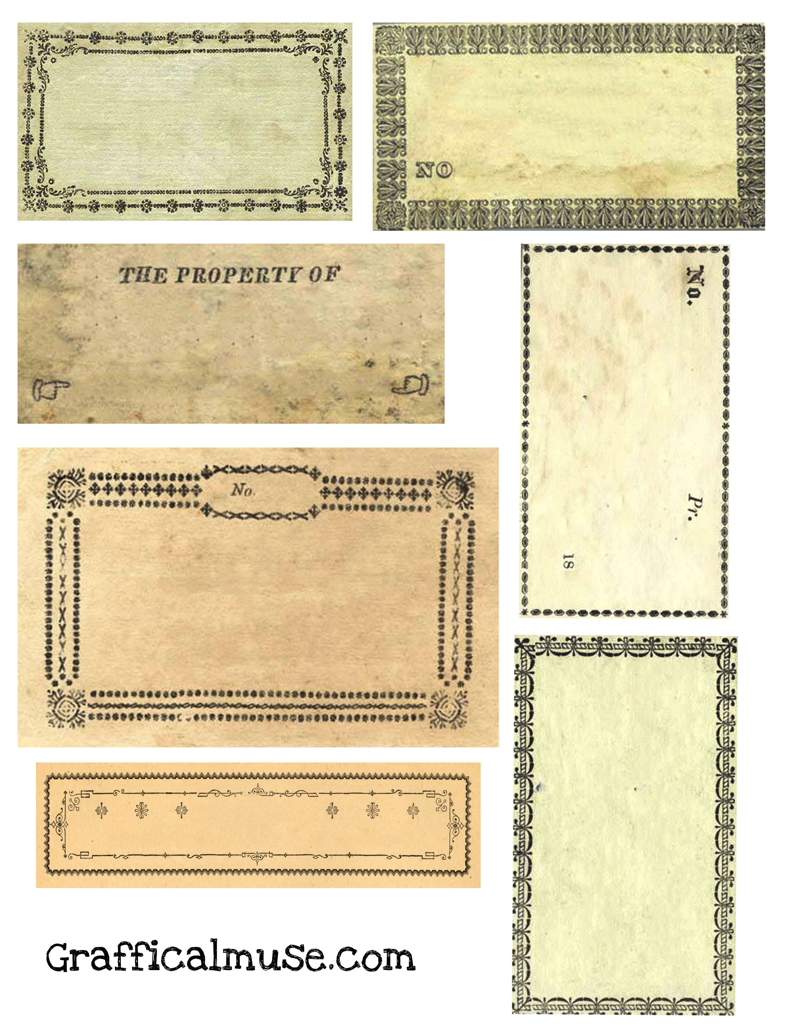 Free Vintage Labels From Victorian Era Collage Sheet The Graffical Muse