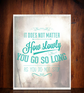Free Printable Typographic Poster - Motivational