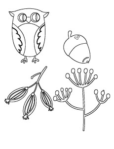 Free Embroidery Pattern, Woodland Owl