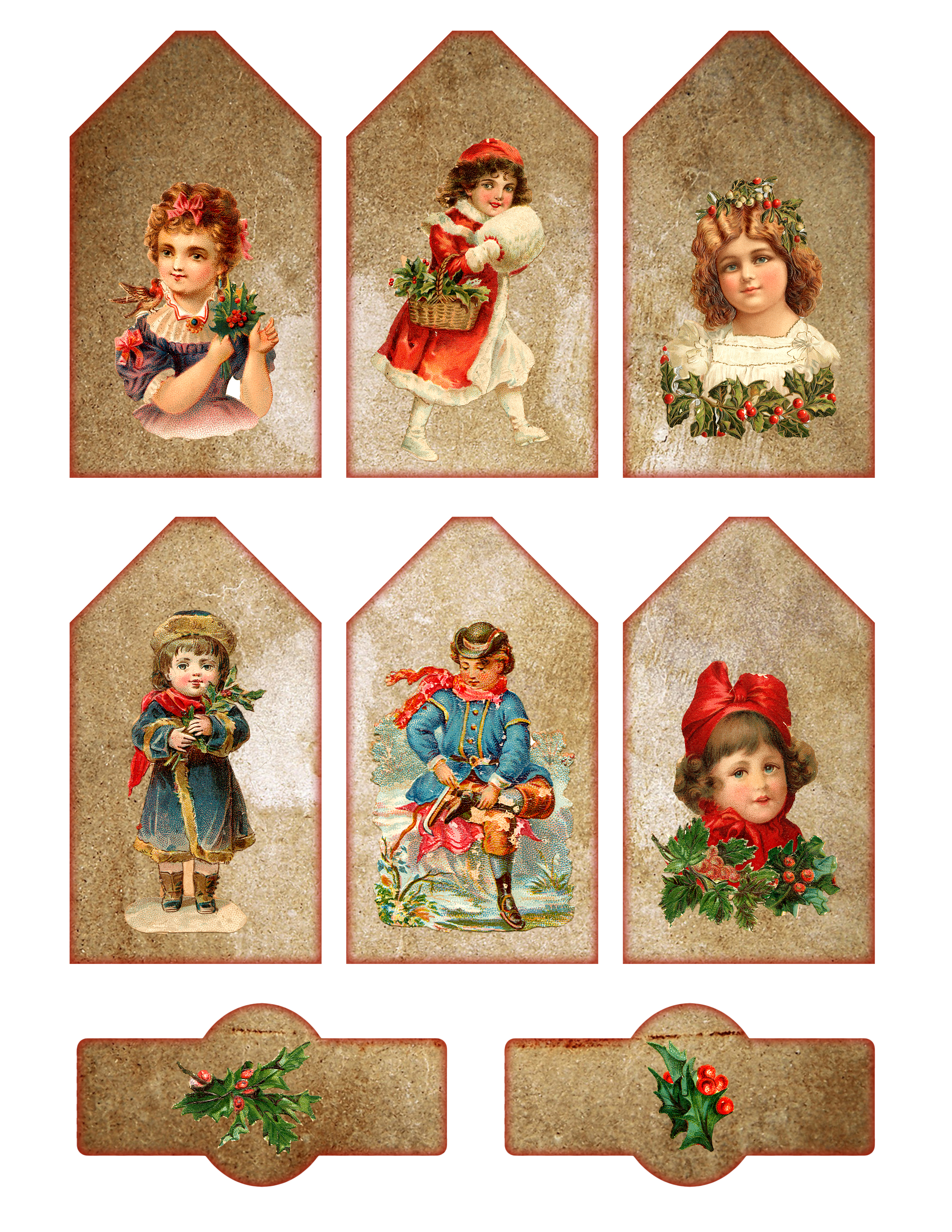 Vintage Printable Christmas Tags And Labels The Graffical Muse