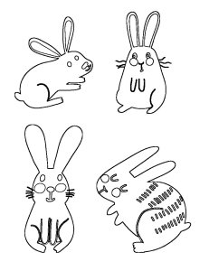 Free Embroidery Patterns - Cute Bunnies