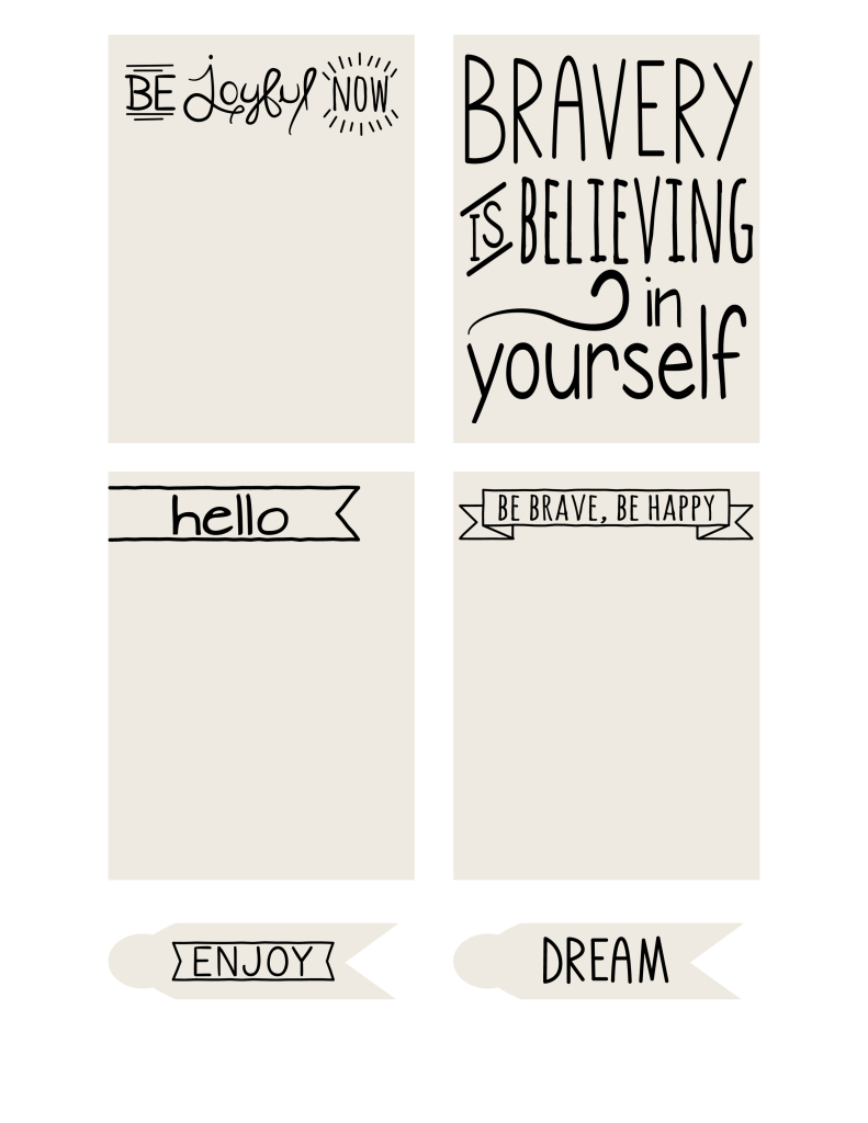 Free Printable Journaling Cards Typography The Graffical Muse