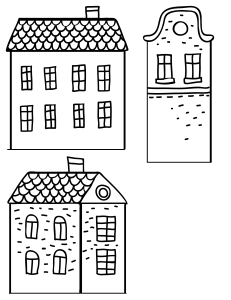 Cute Houses Free Embroidery Patterns Printable