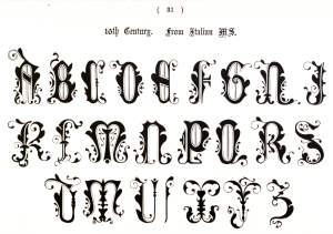 Vintage ornamental typography