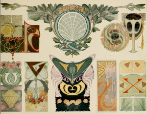 Art nouveau Ornamental Lettering