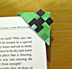 Minecraft Creeper Corner Bookmark