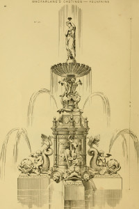 Vintage Fountain Illustration