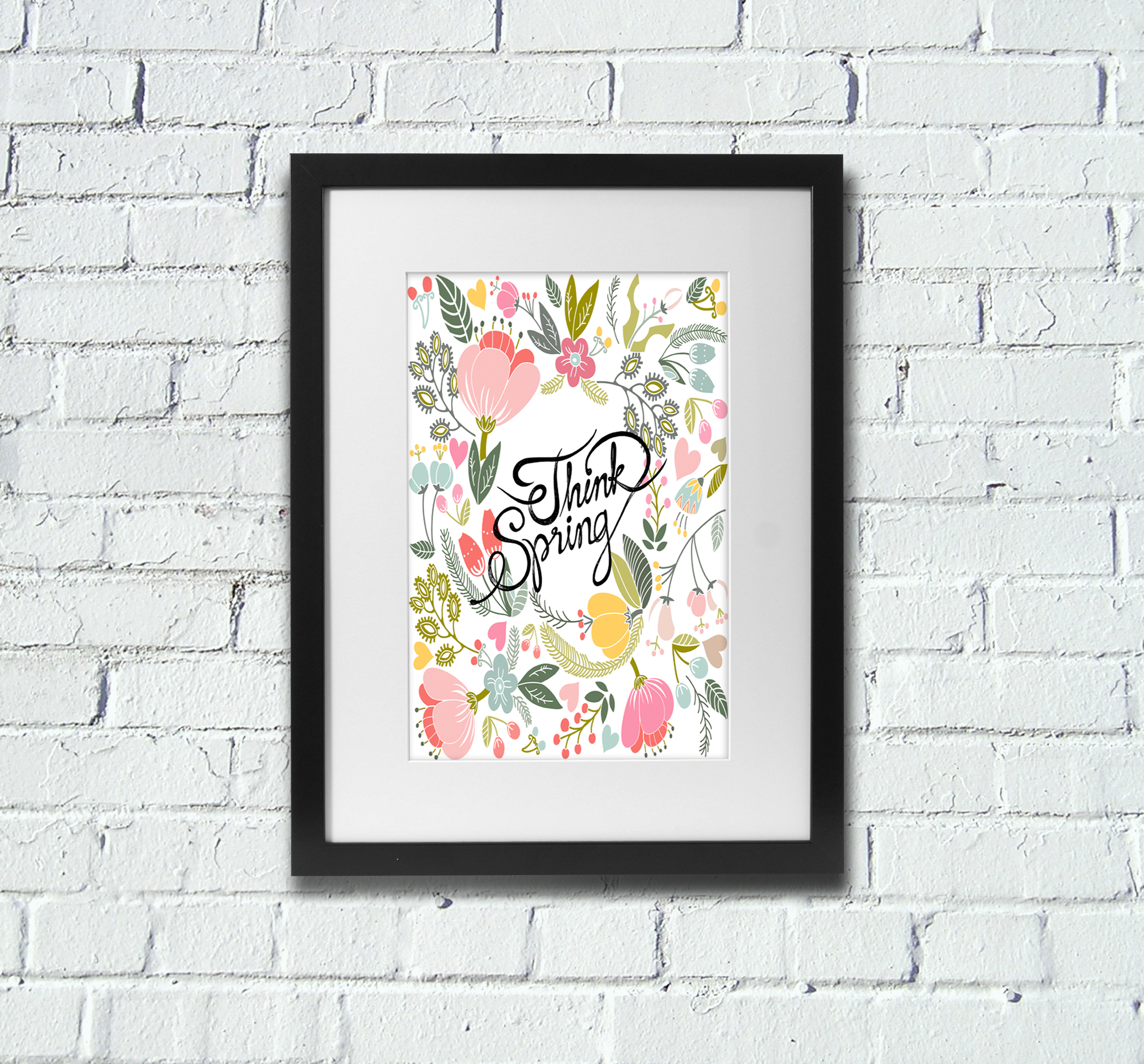 Free Printable Wall Art - Spring Poster - The Graffical Muse