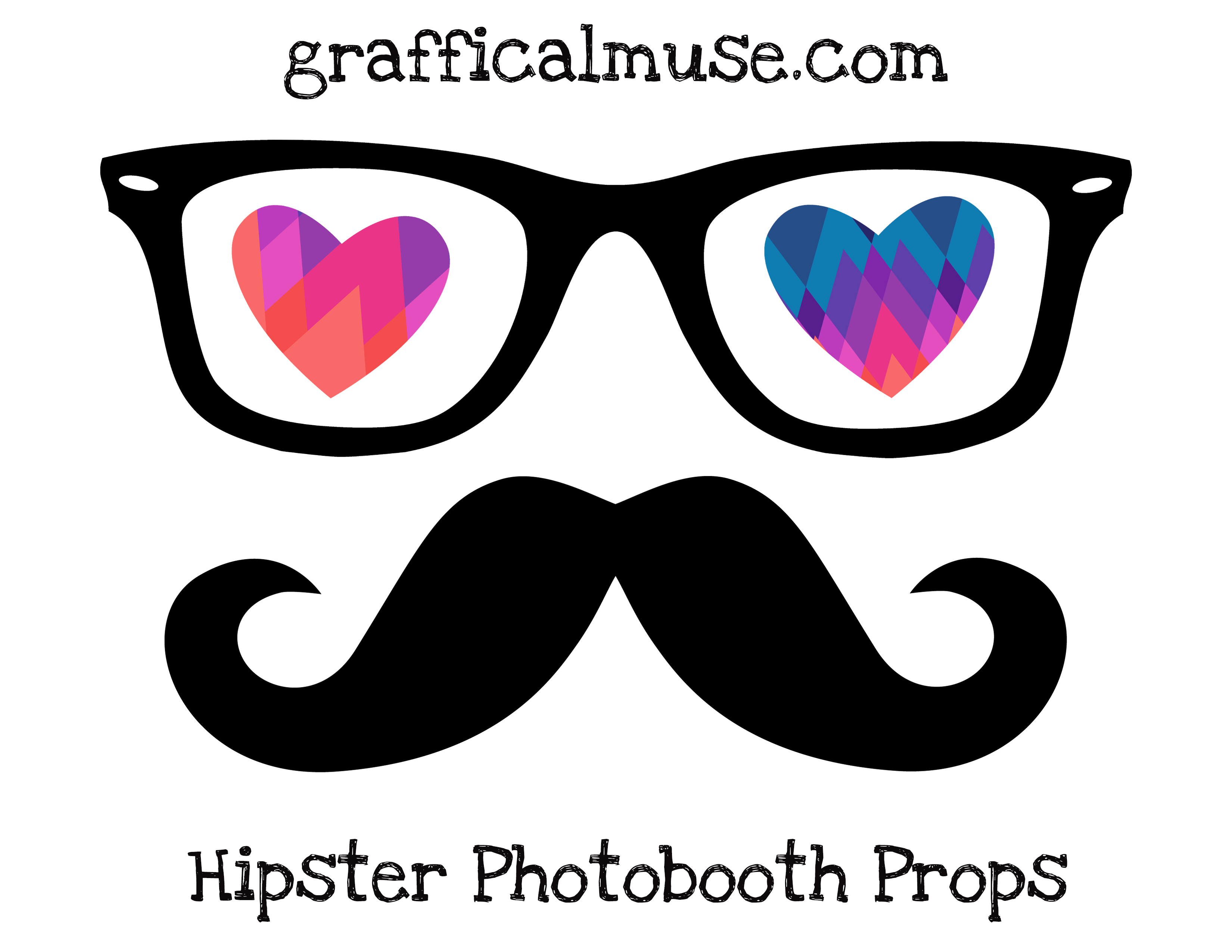 Free Printable Hipster Photo Booth Props for Valentine's Day - The ...