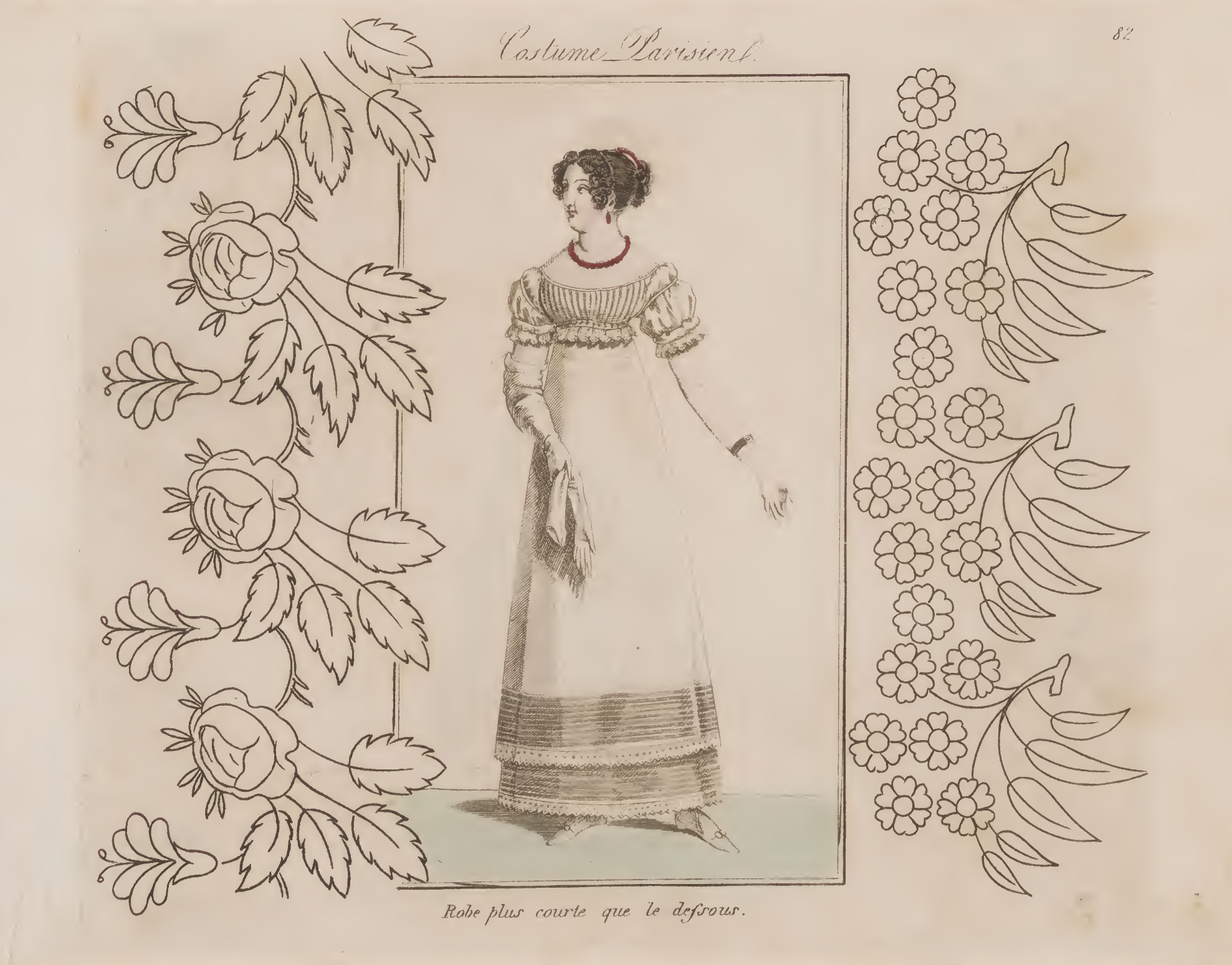 More Vintage Embroidery Patterns with Fashion Illustrations - The ...