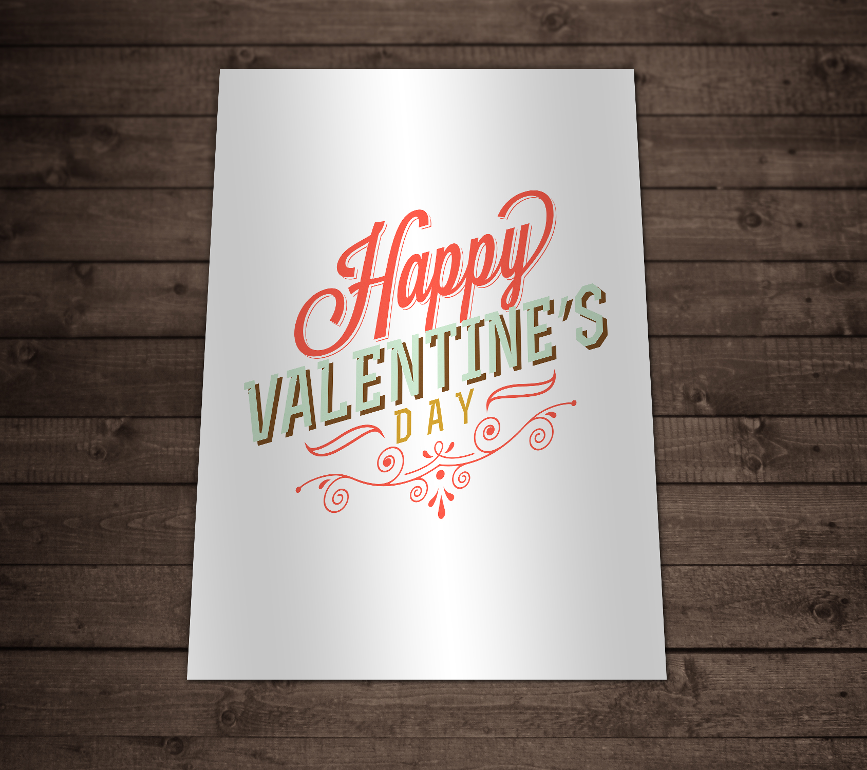 Free Printable Valentine's Day Wall Art Poster