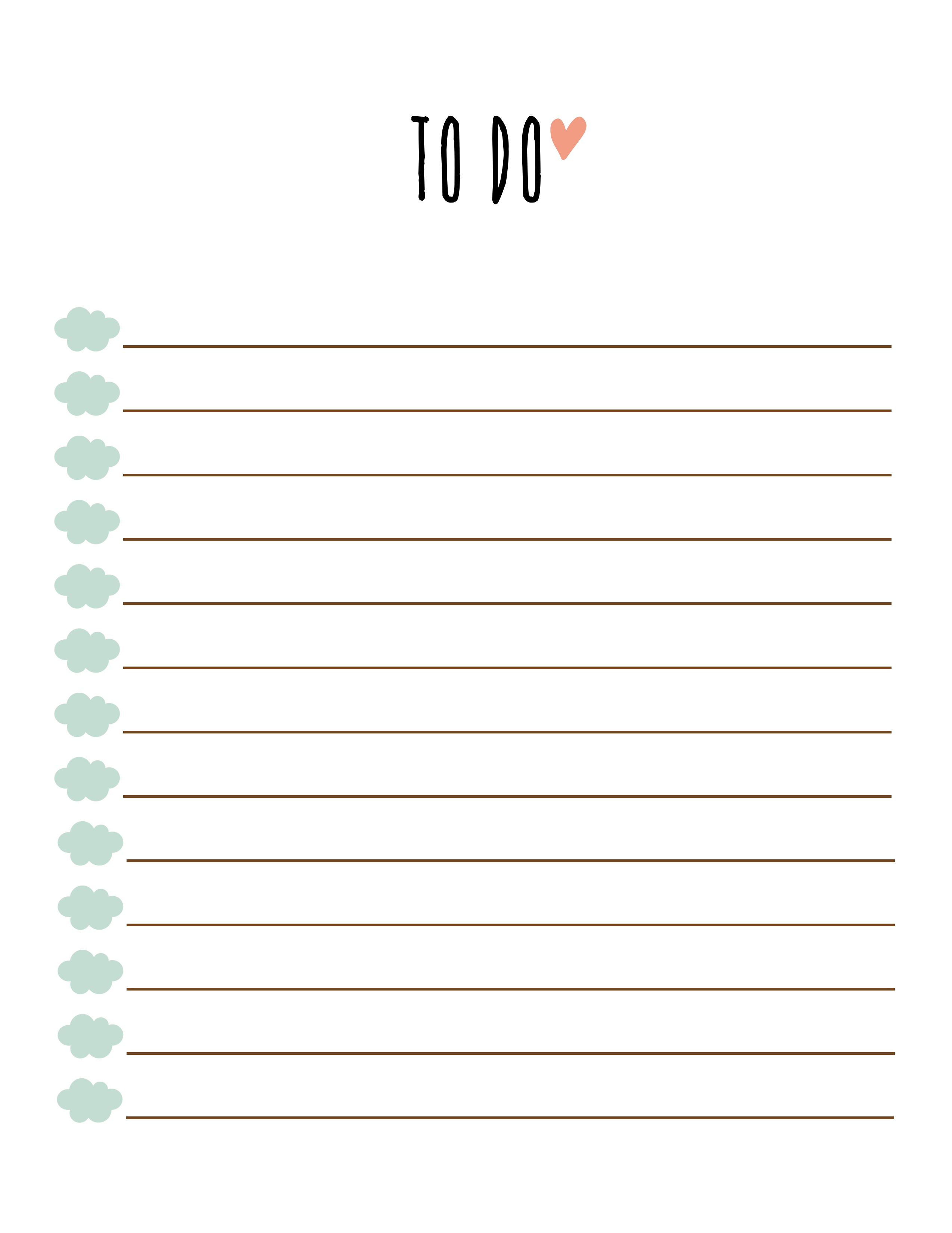 Free To Do List Printable Pdf